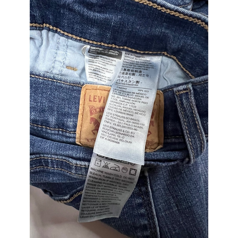 Levis 311 Shaping Skinny Capri Jeans Womens 28 Blue Medium Wash Denim Cropped - Picture 5 of 7